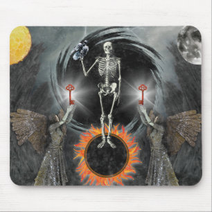 Nigredo Traditional Alchemy Putrefaction Black Sun Mouse Mat