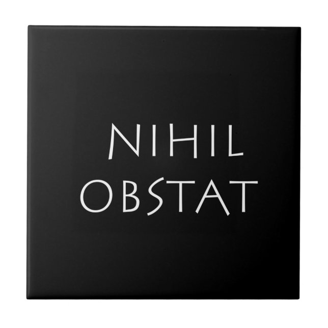 Nihil obstat tile (Front)