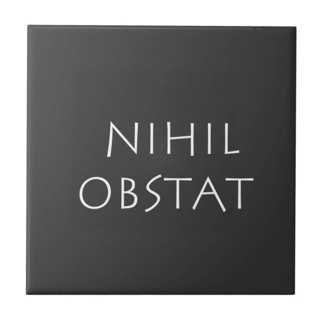 Nihil obstat tile (Front)