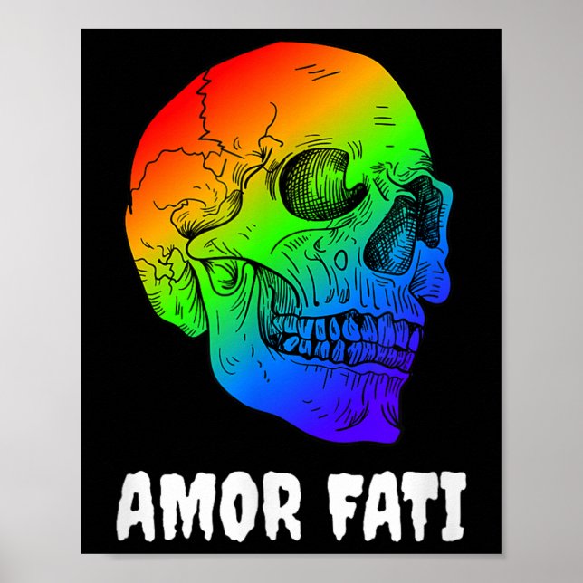 Nihilism Nietzsche Quote Philosopher Stoicism Amor Poster (Front)