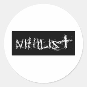 Nihilist Classic Round Sticker
