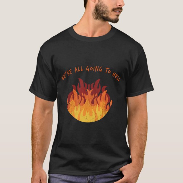 Nihilist Nihilism Fire Flames T-Shirt (Front)