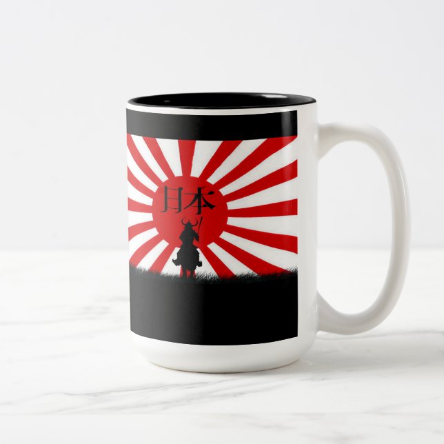 Nihon Flag of Japan Samurai Patriotic Mug Series (Right)