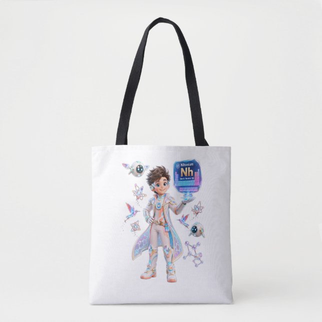  Nihonium (Nh) – ATOMIVRA™ COLLECTION Tote Bag (Front)