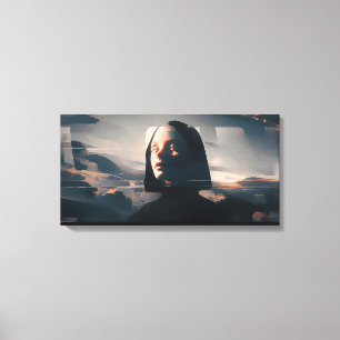 Niji Surreal Art: Hooded Enigma Canvas Print