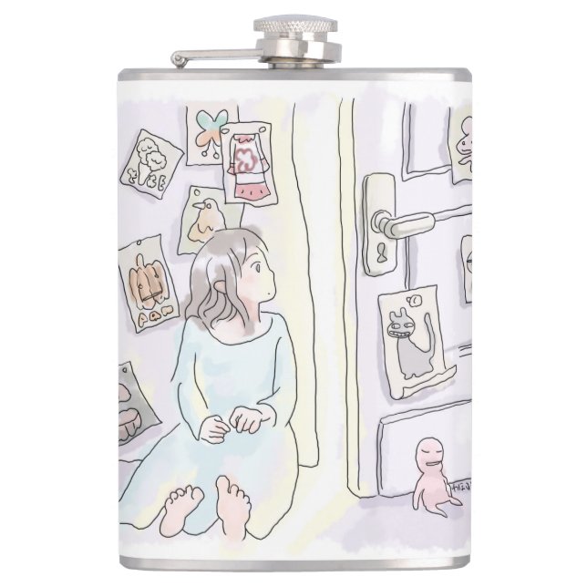 Nijiyashi Hip Flask (Front)
