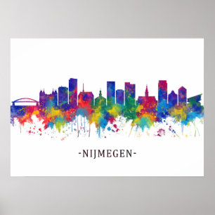 Nijmegen Netherlands Skyline Poster