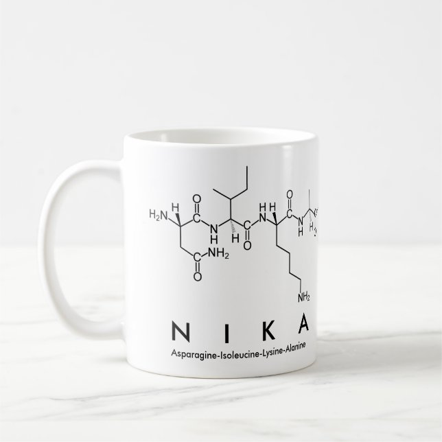 Nika peptide name mug (Left)