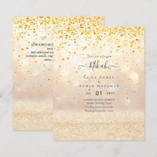 NIKAH - Budget Islamic Wedding Invitations Custom