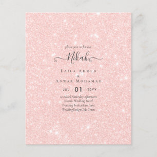 NIKAH - Budget Islamic Wedding Invitations Custom Flyer