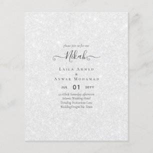 NIKAH - Budget Islamic Wedding Invitations Custom Flyer