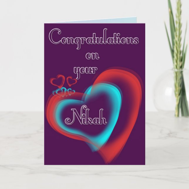 Nikah greetings card (Front)