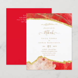 NIKAH Islamic Bismillah Wedding Invitations BUDGET