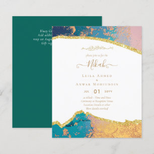 NIKAH Islamic Bismillah Wedding Invitations BUDGET