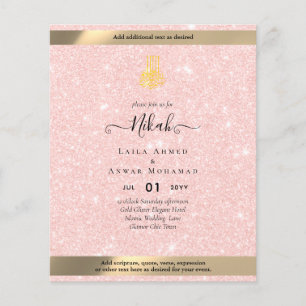 NIKAH - islamic Wedding Invitation Calligraphy Flyer
