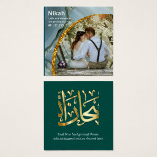 NIKAH - Wedding Budget Agate Gold Teal PHOTO