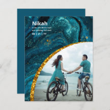 NIKAH - Wedding Budget Agate Gold Teal PHOTO