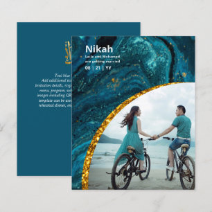 NIKAH - Wedding Budget Agate Gold Teal PHOTO