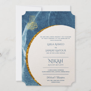 Nikah Wedding Invites Islamic Walimah Modern