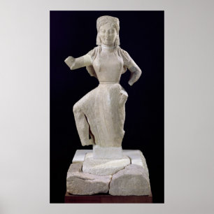 Nike, from Delos, c.550 BC Poster