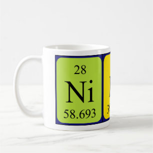 Niki periodic table name mug