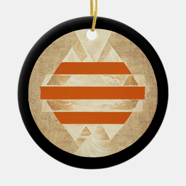 Nikias Logo Ceramic Tree Decoration (Front)