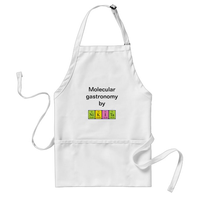 Nikita periodic table name apron (Front)
