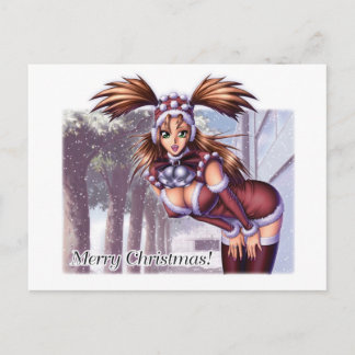 Nikki - Anime Christmas Holiday Postcard