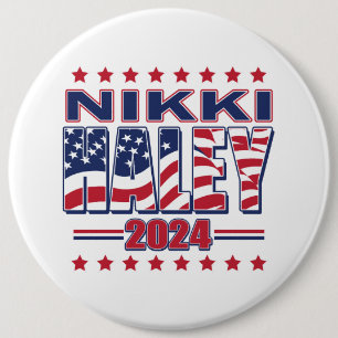 Nikki Haley 2024 6 Cm Round Badge