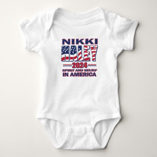 Nikki Haley 2024 Baby Bodysuit (Front)