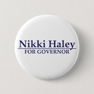 Nikki Haley for Governor 6 Cm Round Badge