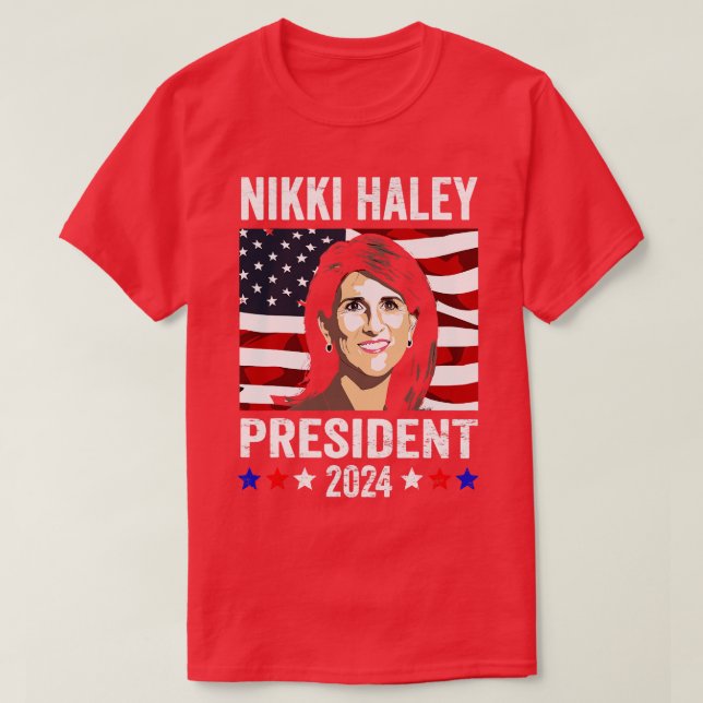 Nikki Haley for Nikki Haley 2024 Campaign T-Shirt (Design Front)