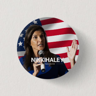 Nikki Haley for President 2024 3 Cm Round Badge