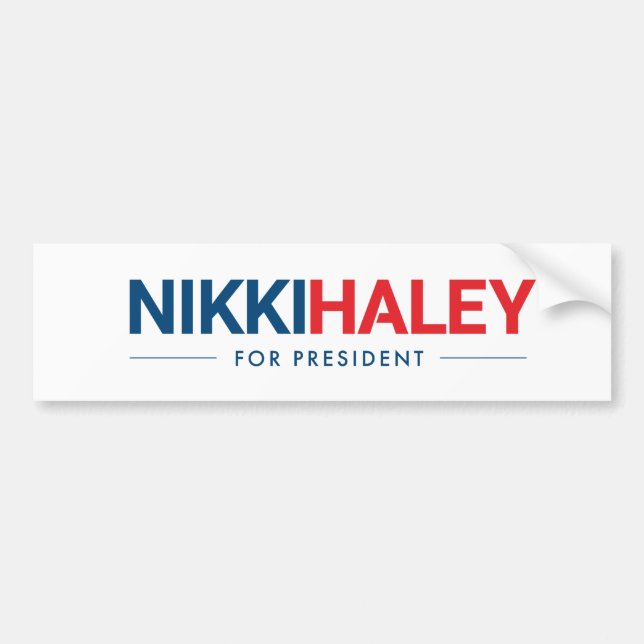 Nikki Haley for President 2024 Bumper Sticker (Front)