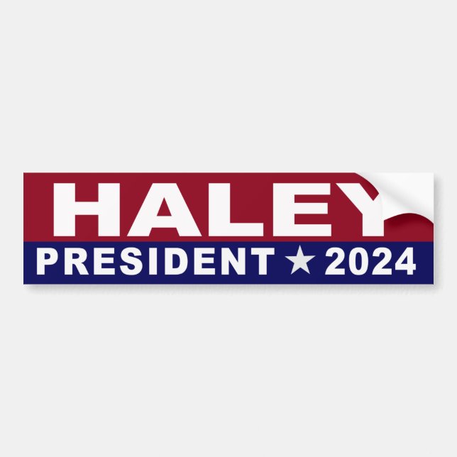 Nikki Haley for President 2024 Bumper Sticker (Front)