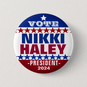 Nikki Haley for President 2024 Campaign Button
