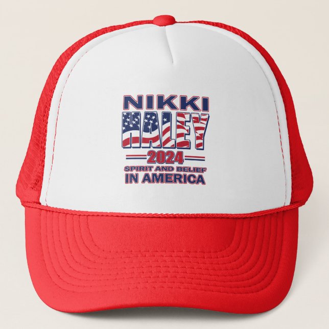 Nikki Haley - For President 2024 Trucker Hat (Front)