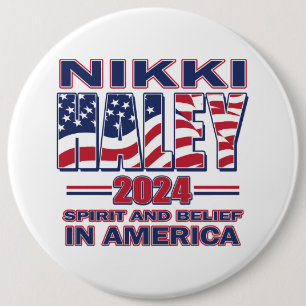 Nikki Haley - For President  6 Cm Round Badge