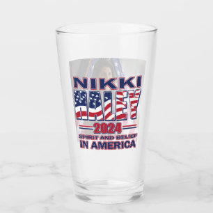 Nikki Haley for President - Spirit and Belief in A Glass