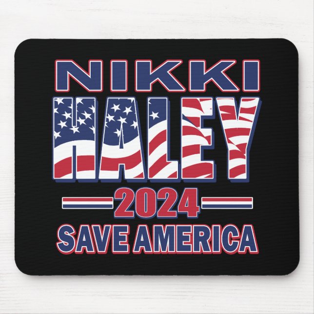 Nikki Haley Save America Mouse Mat (Front)