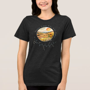NIKKI peptide, Harvest Moon 10, custom text, dark Tri-Blend Shirt