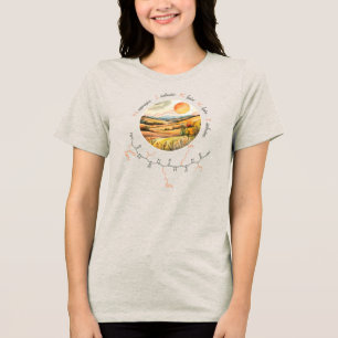 NIKKI peptide, Harvest Moon 10, custom text, light Tri-Blend Shirt