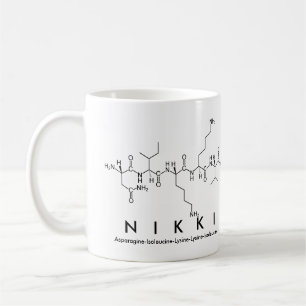 Nikki peptide name mug