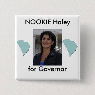 nikki, southcarolina, southcarolina, NOOKIE Hal... 15 Cm Square Badge