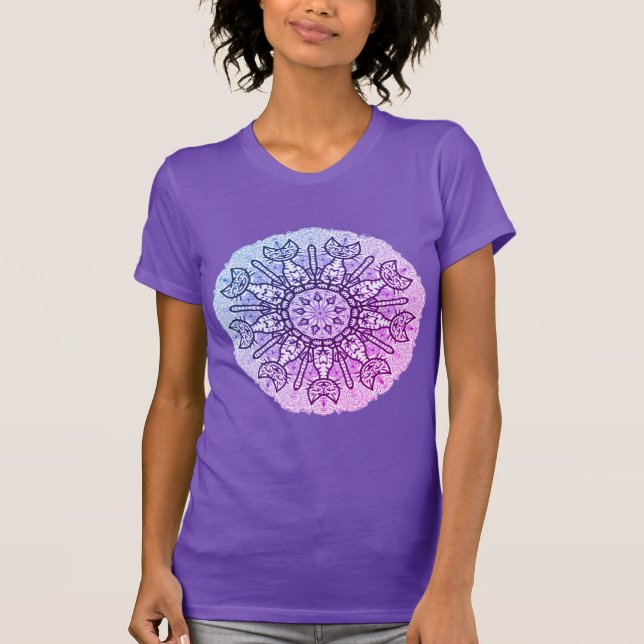 Nikki's Cat Mandala Women's T-shirt (Front)
