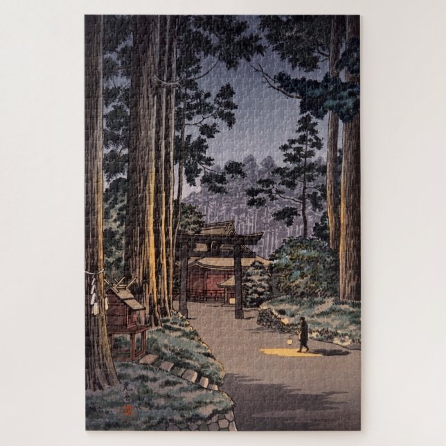 Nikko Futarasan Temple by Tsuchiya Koitsu Jigsaw Puzzle (Vertical)