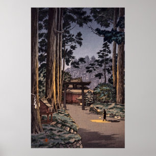 Nikko Futarasan Temple by Tsuchiya Koitsu Poster