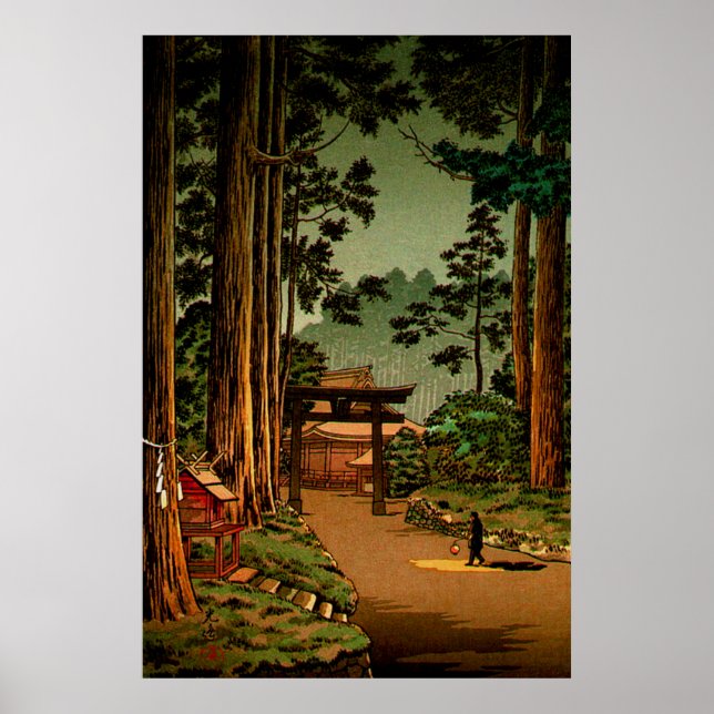 Nikko Futarasan Temple Tsuchiya Koitsu 1936 Poster (Front)