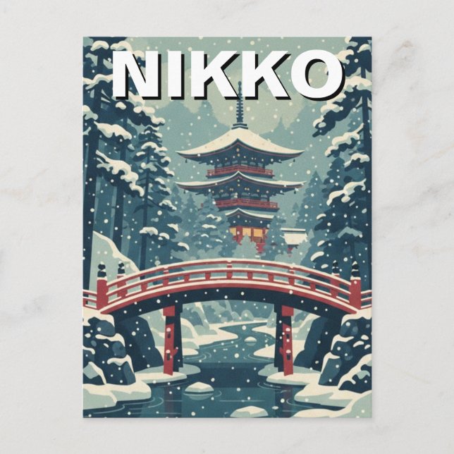 Nikko Japan Travel Postcard (Front)