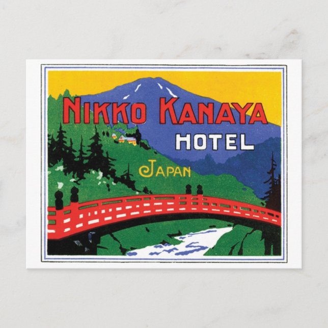 Nikko Kanaya Hotel Japan Postcard (Front)